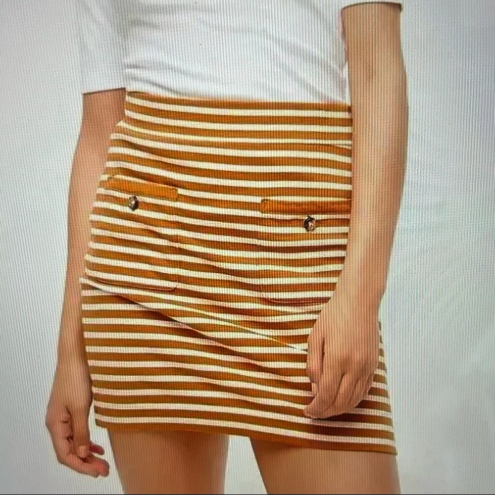 J. Crew NWT Knit Striped Mini Skirt